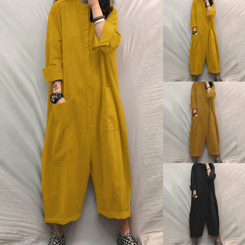 Women's jumpsuit with practical pockets and casual cut Amarae