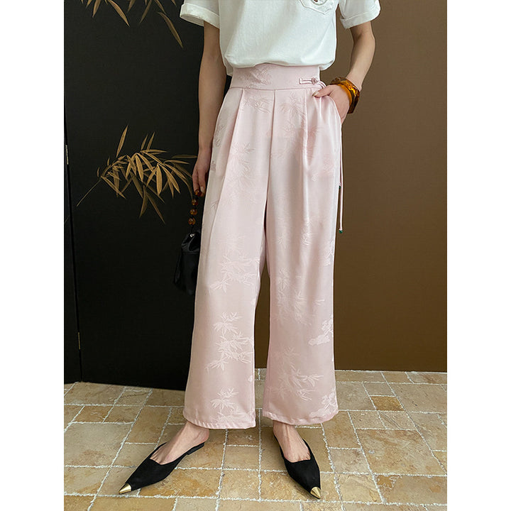 Women's high-waisted pleated pants Chic & Stil