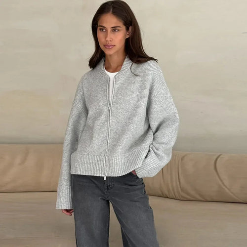 Women oversized zip vest Amarae