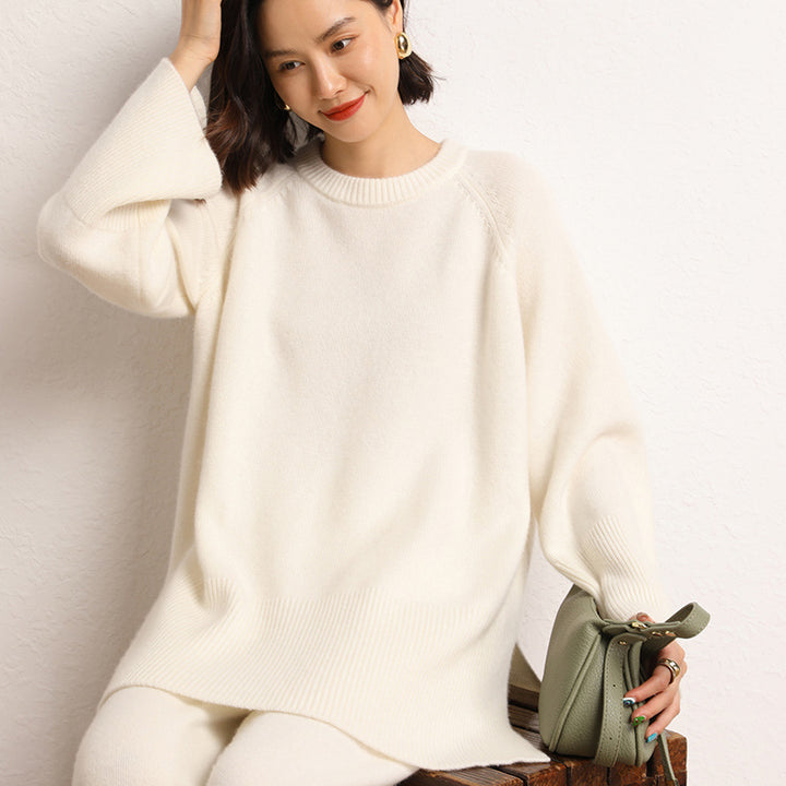Pull en tricot épais pour femmes avec un design surdimensionné et des manches volumineuses Chic & Stil