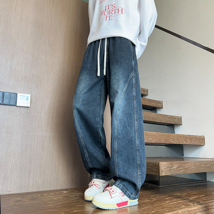 Chic and stylish wide jeans for men