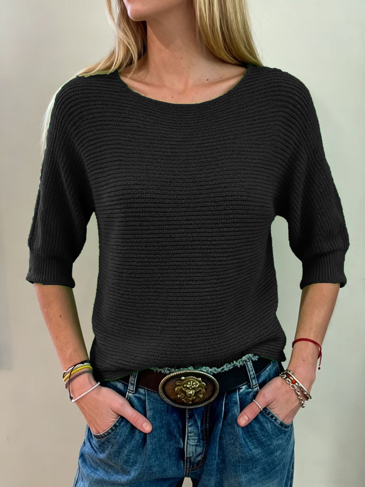 Pull en tricot décontracté pour femmes avec large poignet Chic & Stil