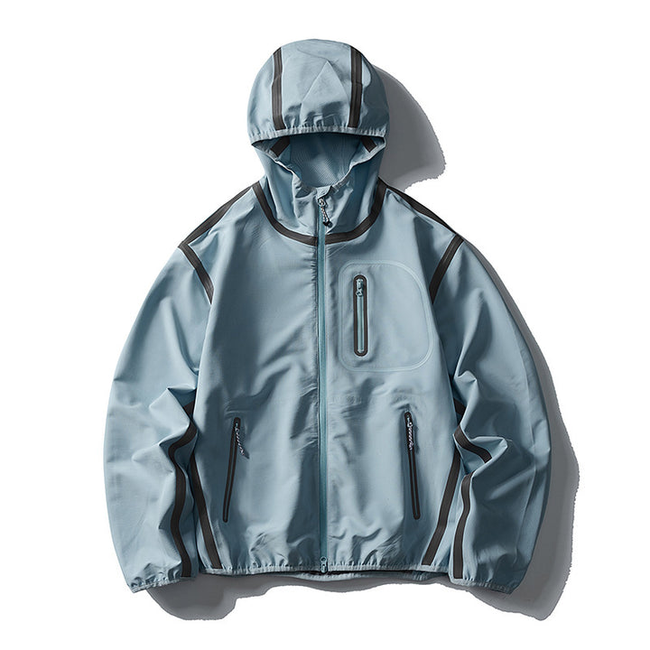 Unisex Waterproof Softshell Outdoor Jacket with Welded Seams and Hood Amarae