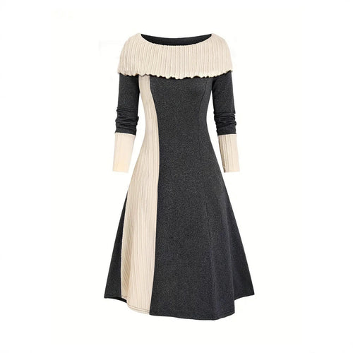 Midi dress for women with a unique ruffle design and a fitted cut Amarae
