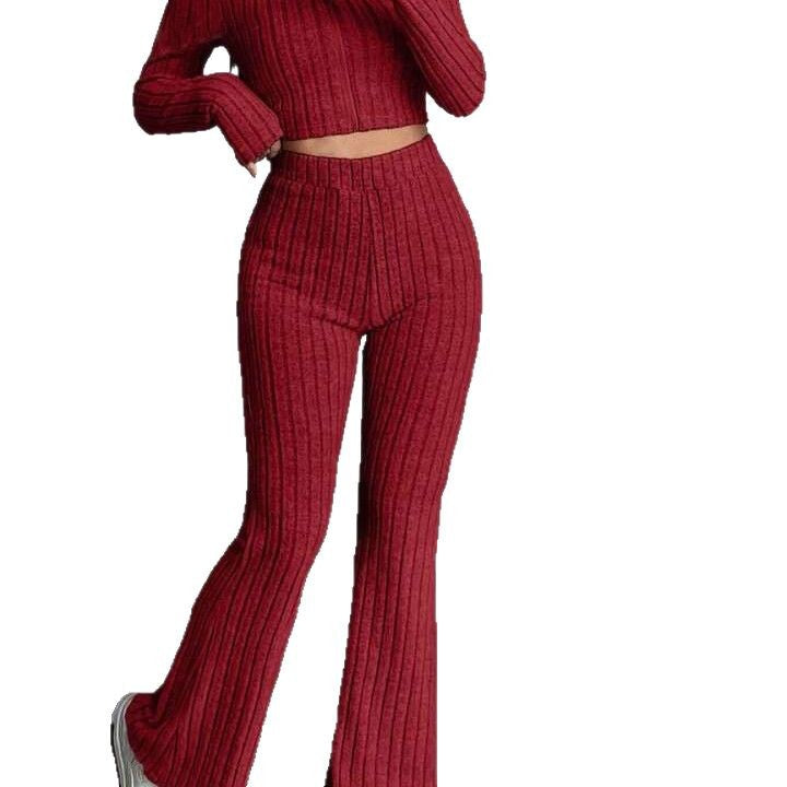 High-waisted knitted loungewear set for women Lune London