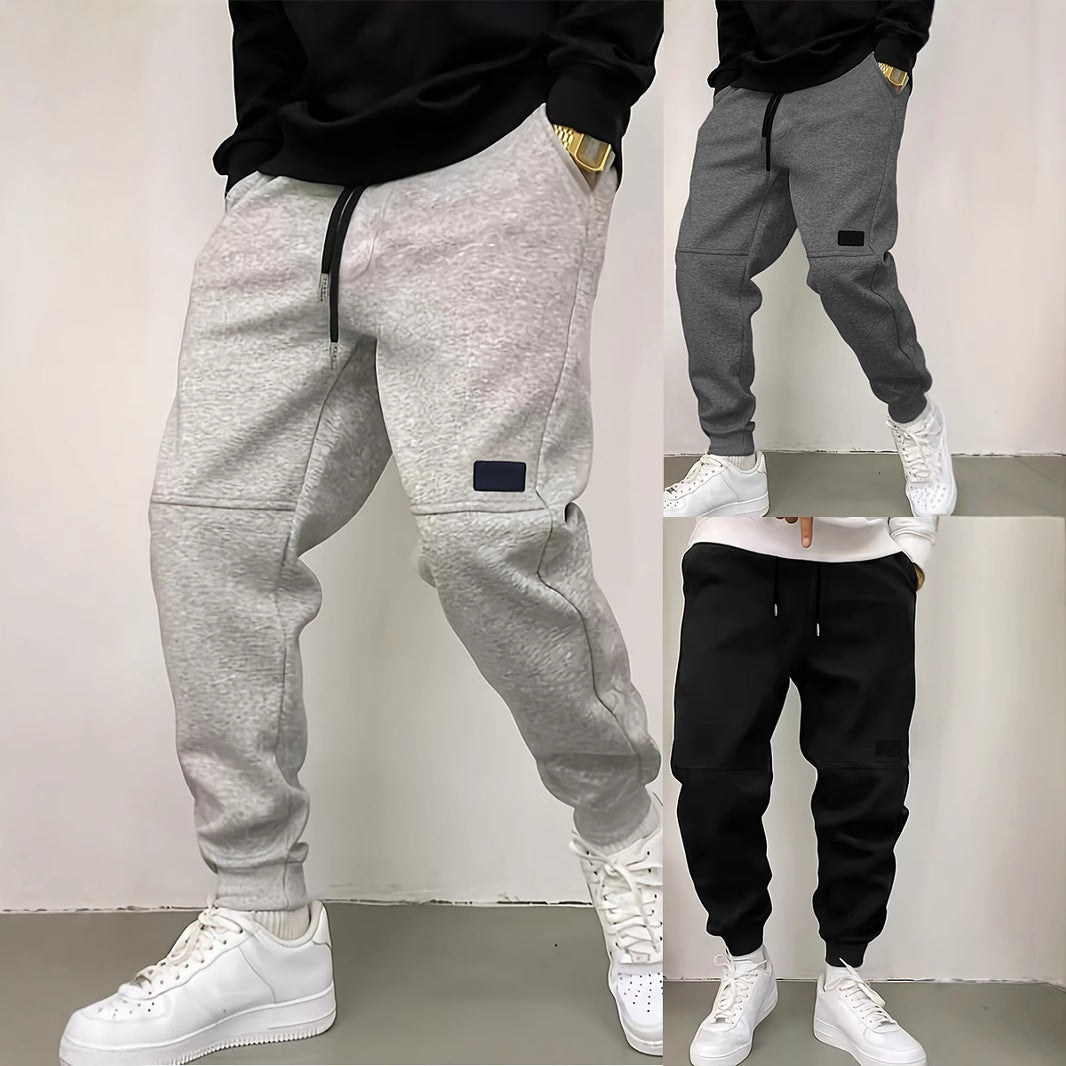 Sporty jogger pants for men with side zipper details Lune London