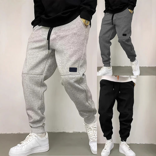 Sporty jogger pants for men with side zipper details Amarae