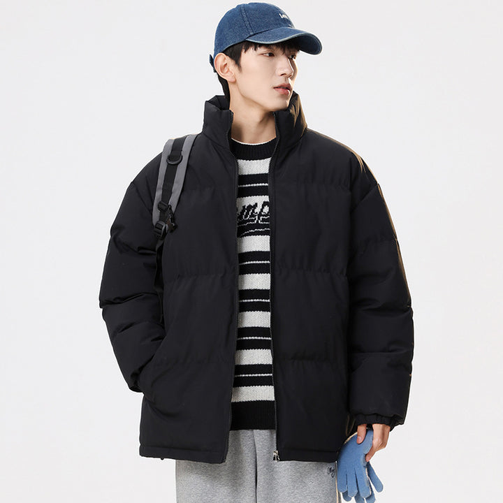 Quilted jacket for men with high collar and soft lining Lune London