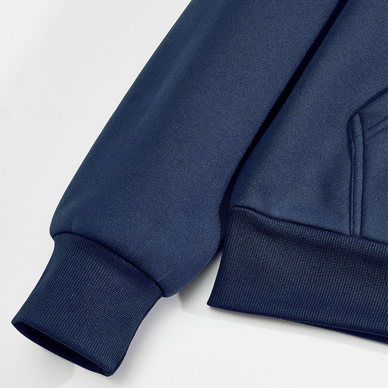 Sporty hoodie for men with textured design and contrasting sleeves Lune London