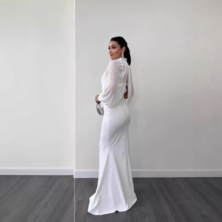 Ladies Elegant Evening Dress with Sparkling Top Lune London