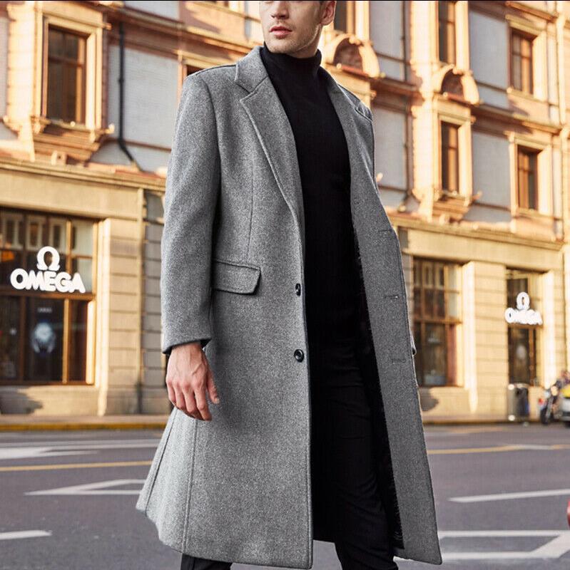 Elegant long coat for men made of high-quality material Amarae