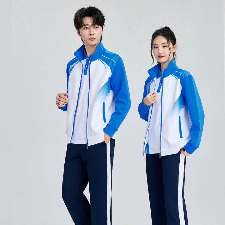 Unisex badminton training set with functional polo and sporty jogging pants Amarae