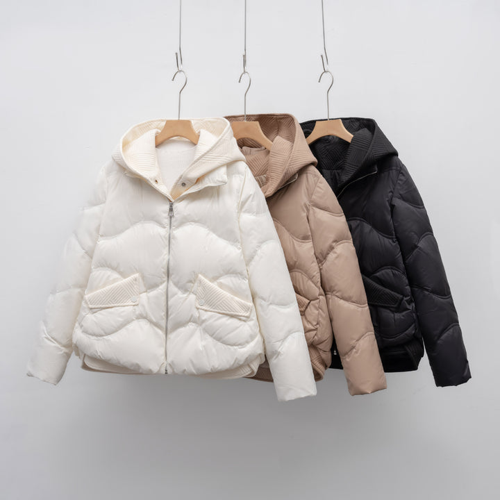 Women's down jacket with adjustable collar Lune London