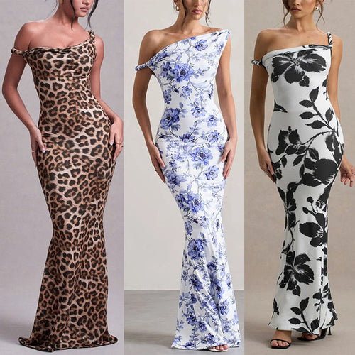 Amarae off-shoulder bodycon maxi dress
