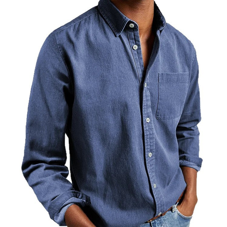 Casual shirt for men in lightweight cotton fabric Amarae