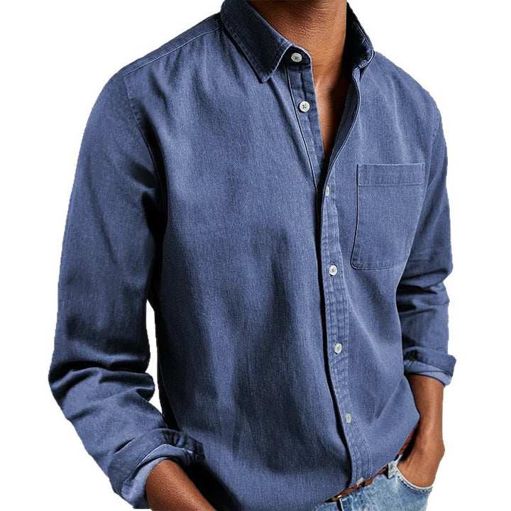 Casual shirt for men in lightweight cotton fabric Amarae