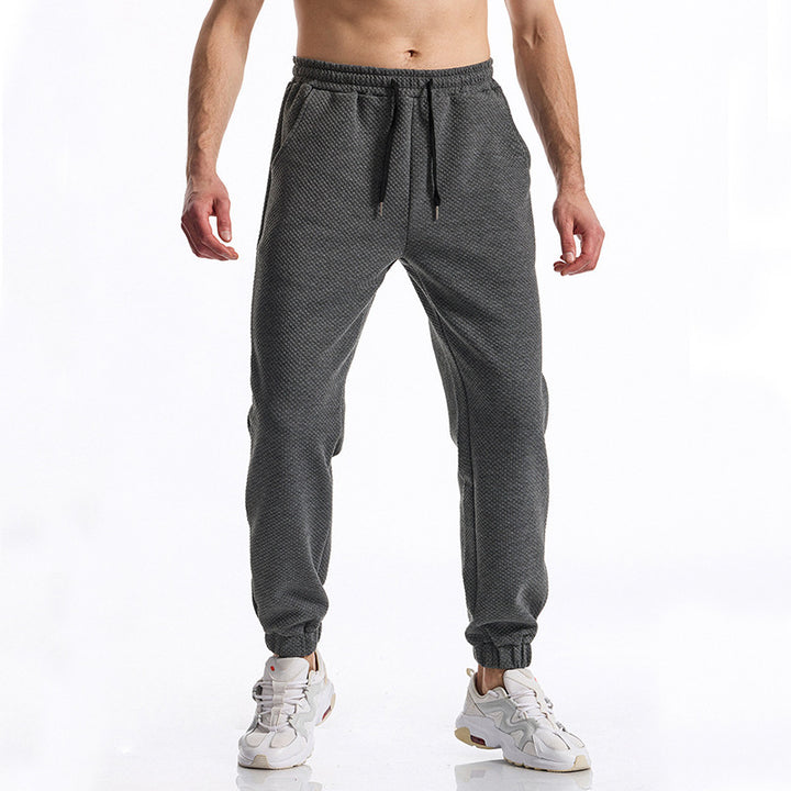 Comfortable sports pants for men with elastic waistband and modern side pockets Lune London