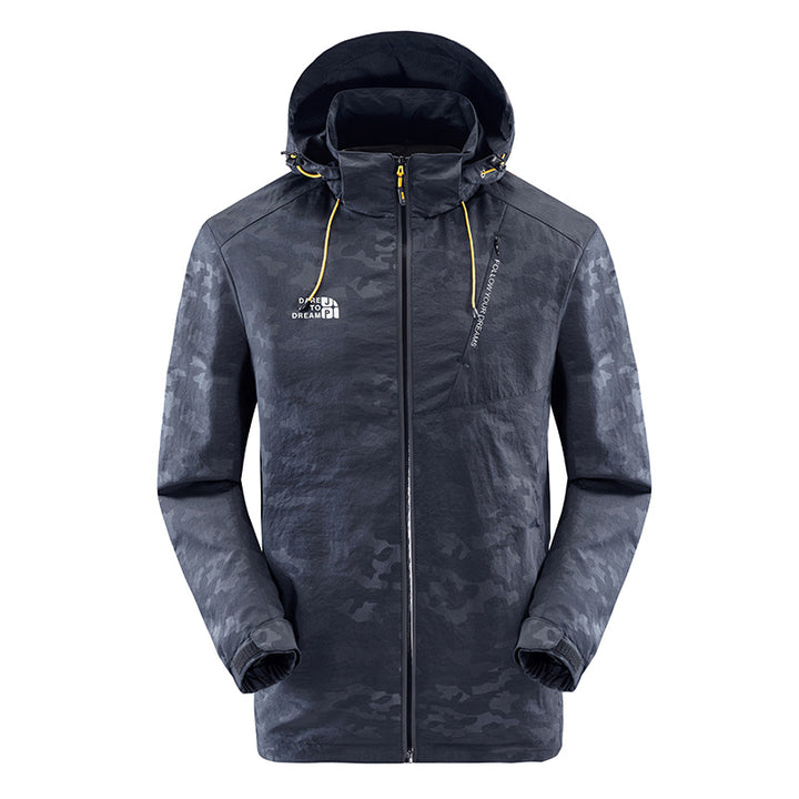 Waterproof camouflage jacket for men with adjustable hood Amarae