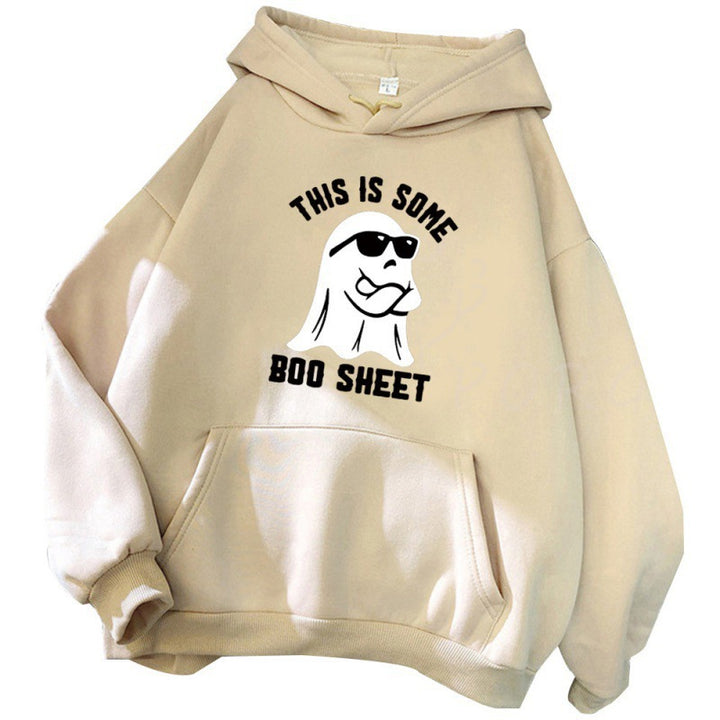 Women's hooded sweatshirt with a funny slogan and comfortable fit Lune London