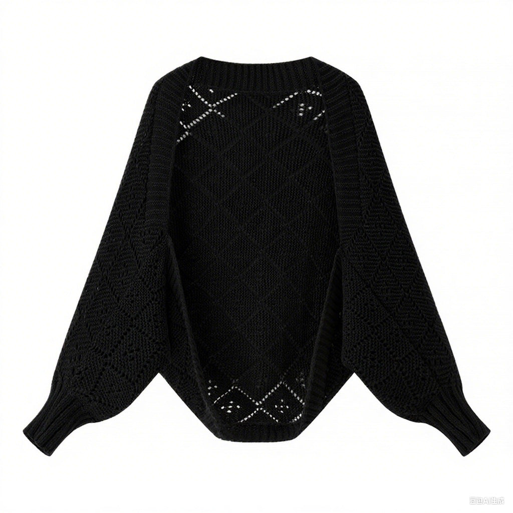 Pull en maille tricoté confortable pour femmes dans un motif en diamant moderne Chic & Stil