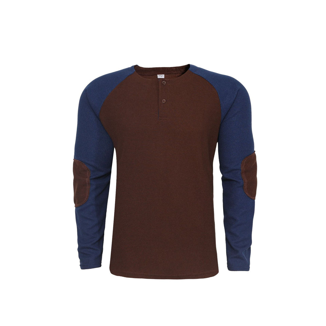 Men's long sleeve shirt with ruched shoulders and stylish contrasting design Lune London