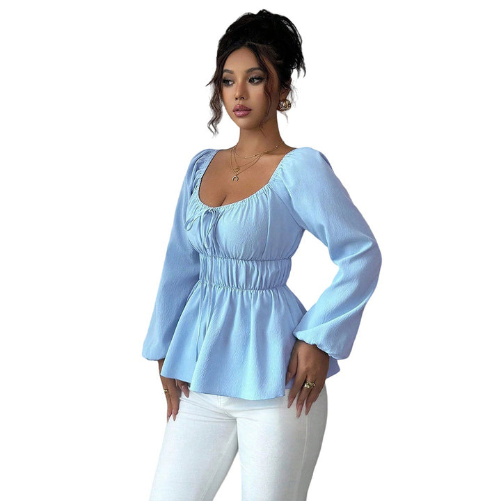 Blouse décontractée pour femmes avec insert à la taille et manches volumineuses Chic & Stil