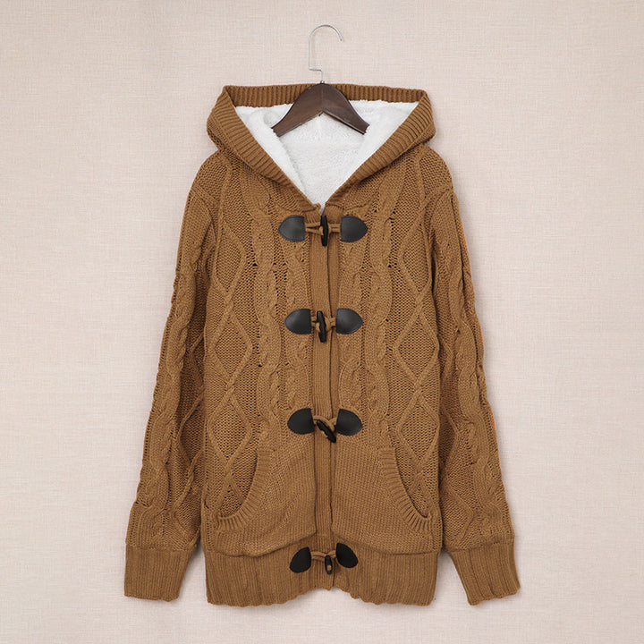 Cardigan pour femmes avec col haut et détails confortables de boutons Chic & Stil