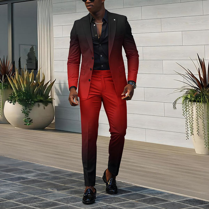 Men's Elegant Suit with Gradient Amarae
