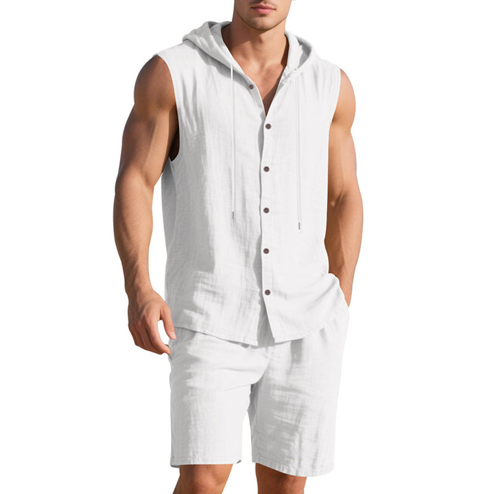 Casual hoodie t-shirt and shorts set Lune London for men