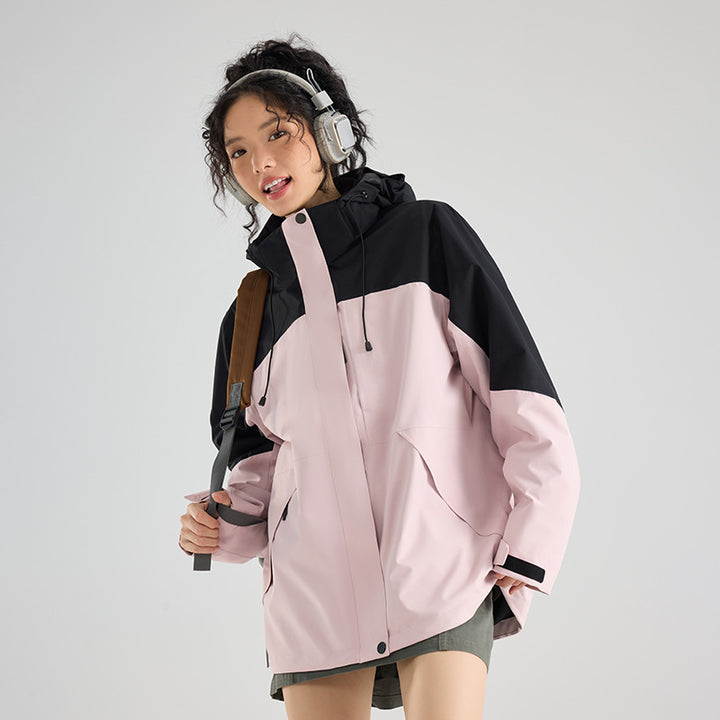 Women's waterproof, breathable functional parka with hood and loose fit Amarae