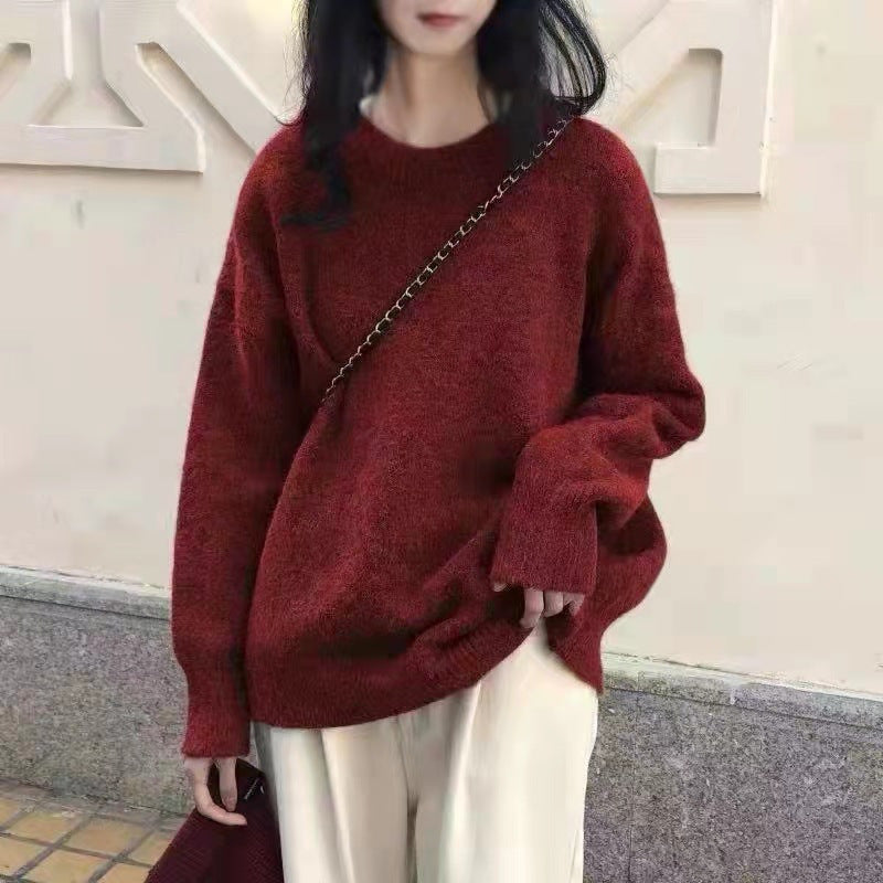Pull en maille surdimensionné pour femme avec détails côtelés Chic & Stil