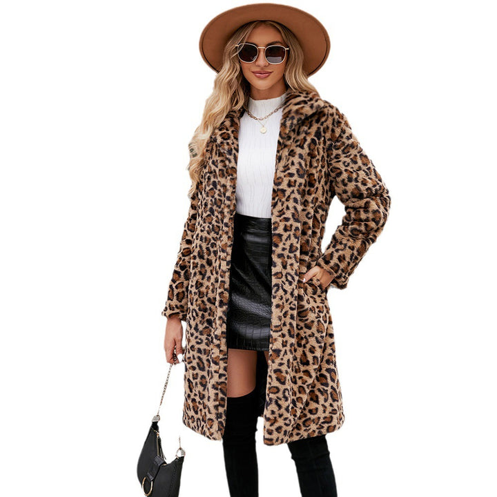 Lune London Women's Leopard Print Faux Fur Jacket