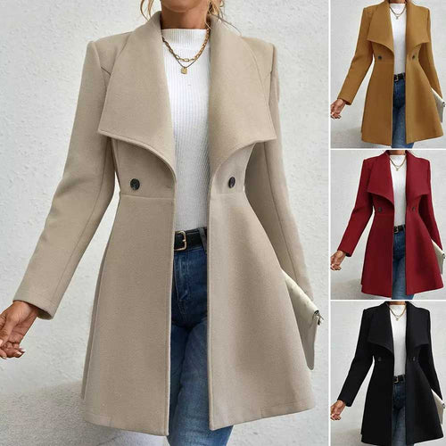 Elegant transition jacket for women with wide collar Amarae