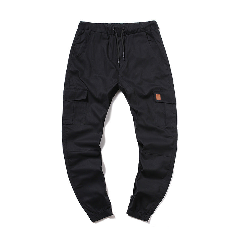 Men's cargo pants with elastic waist and practical side pockets Lune London