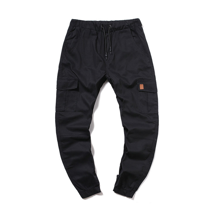 Men's cargo pants with elastic waist and practical side pockets Lune London