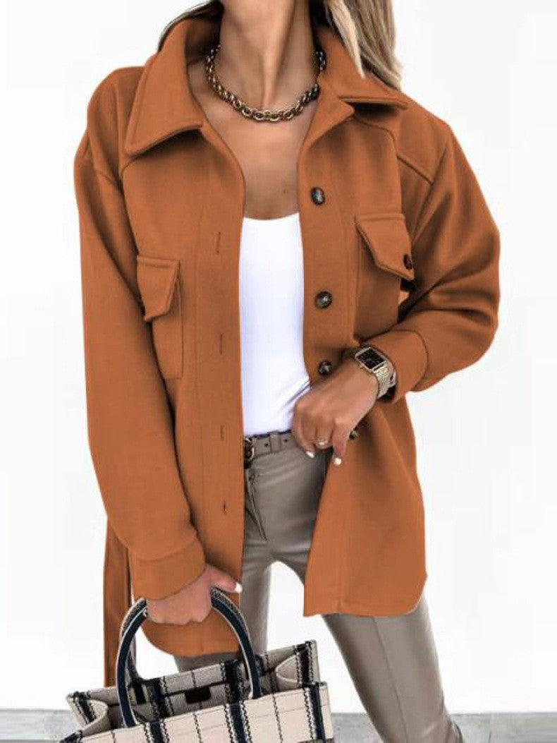Lune London elegant utility jacket for women with waist belt