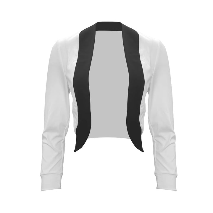 Women elegant blazer with contrasting inserts Lune London