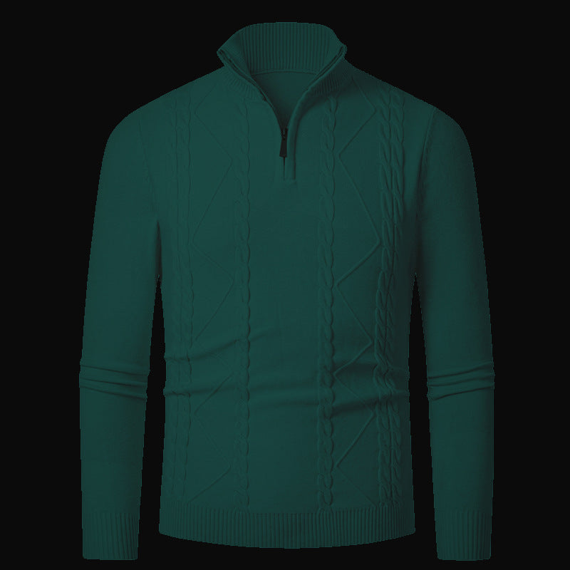 Men's knit sweater with zip closure trendy Lune London