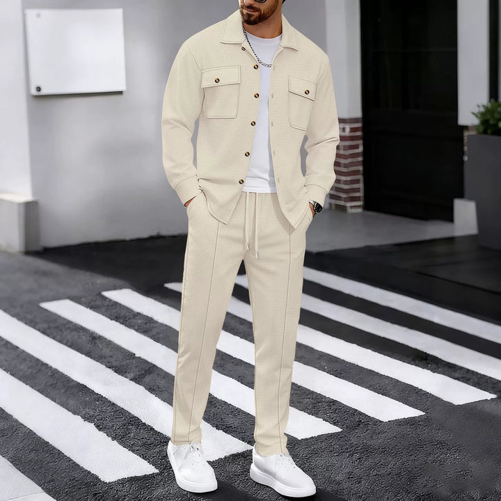 Men's Stylish Tracksuit with Structured Top and Elastic Waistband Lune London