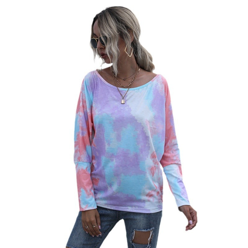 Casual women's top with loose fit and relaxed design with off-the-shoulder Amarae
