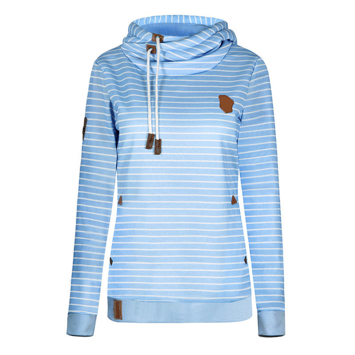 Women's hoodie with striped design and high-quality details Lune Londonl