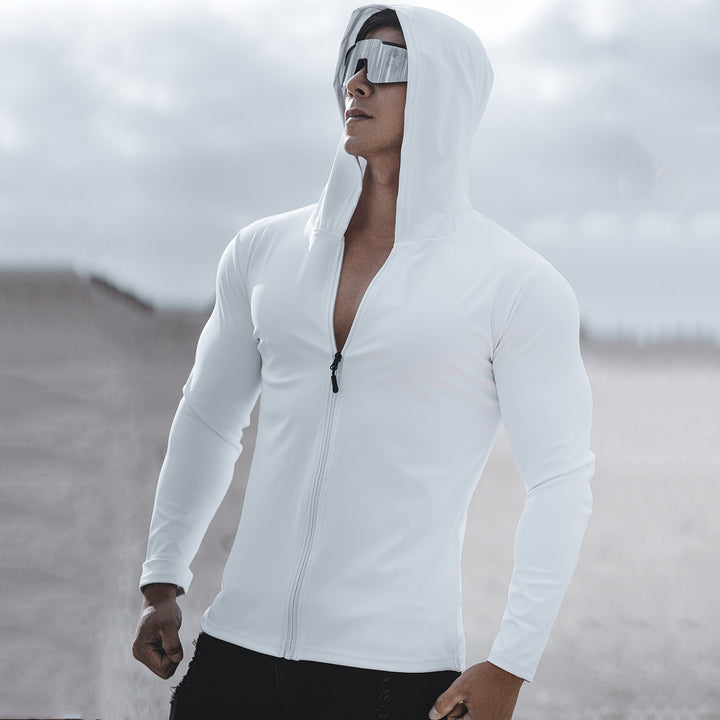 Functional jacket for men with protective hood and sporty design Lune London