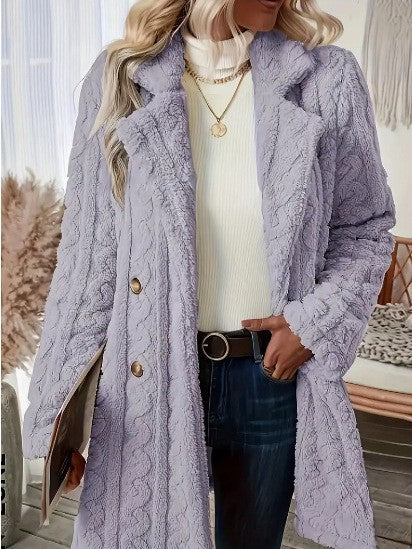 Ladies cozy fleece jacket with Amarae structure