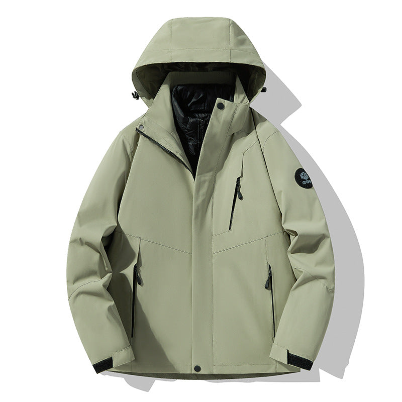 Men's triple combinable functional jacket with detachable quilted vest Amarae