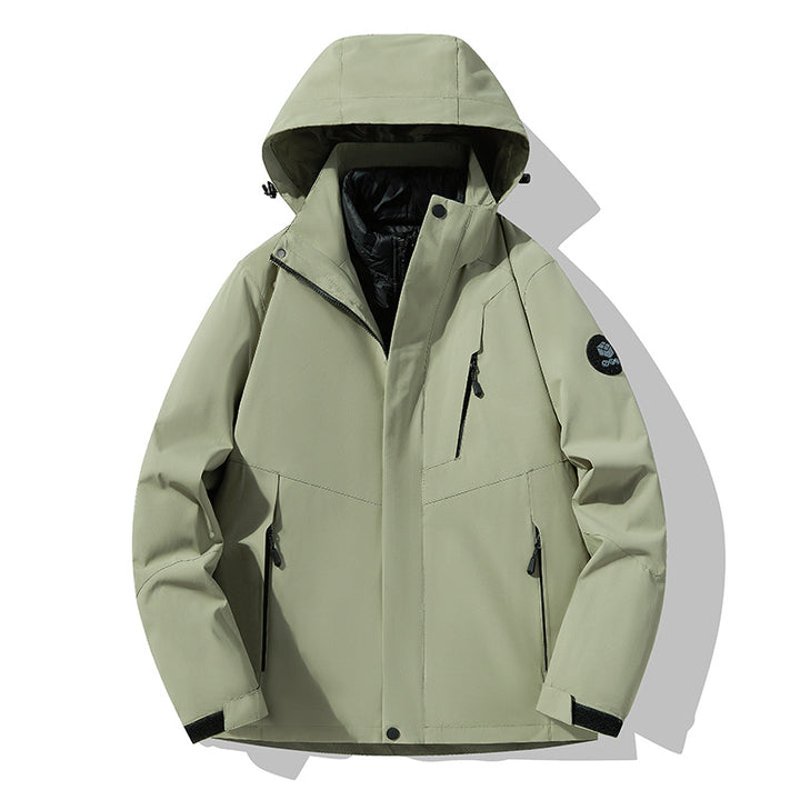 Men's triple combinable functional jacket with detachable quilted vest Amarae