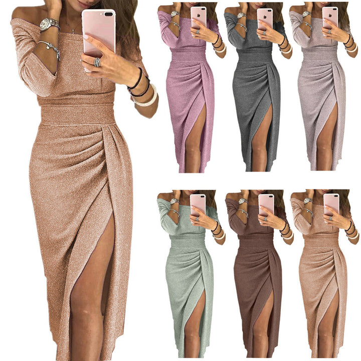 Women's Glamorous Wrap Dress with Sparkling Details Lune London