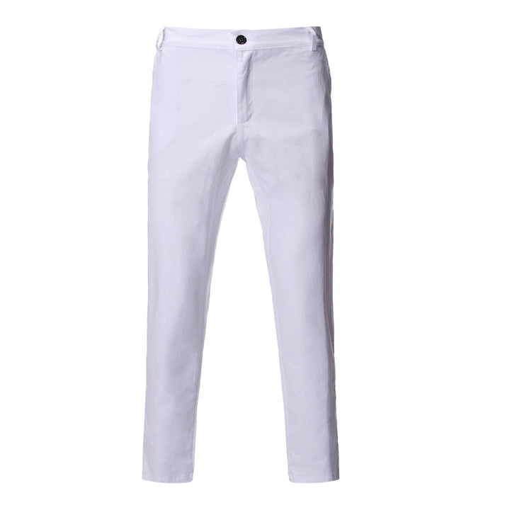 Comfortable chino pants for men with a modern fit and elastic waistband Lune London