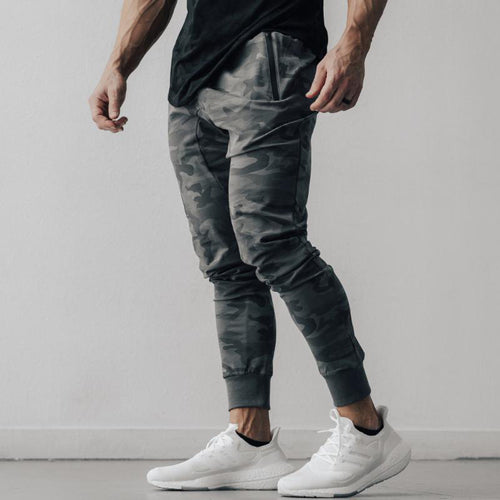 Men's sporty cargo pants with elastic waistband and practical pockets Amarae