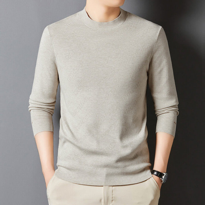 Elegant crew neck sweater for men in high-quality cotton blend Lune London