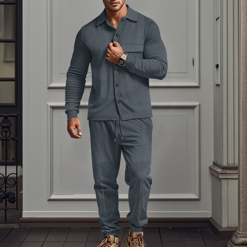 Men's leisure suit in two pieces with structured design Lune London